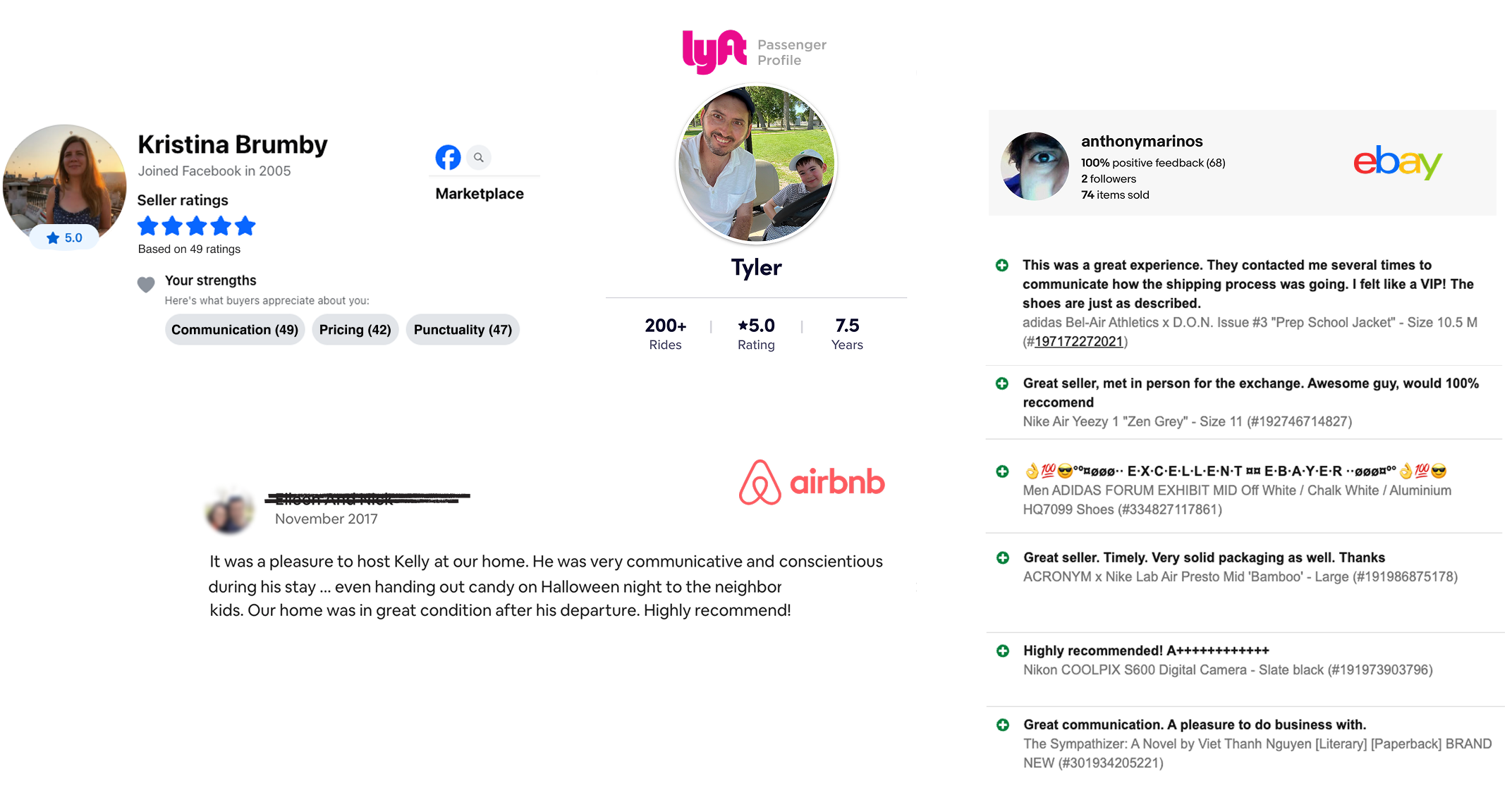 Rave individual reviews from apps we use often